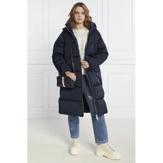 Tommy Hilfiger Puchowy płaszcz SATEEN HOODED MAXI Tommy Hilfiger XXL Gomez Fashion Store okazyjna cena