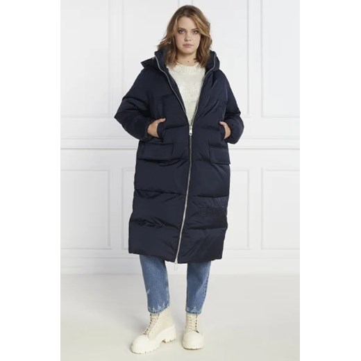 Tommy Hilfiger Puchowy płaszcz SATEEN HOODED MAXI Tommy Hilfiger S okazja Gomez Fashion Store