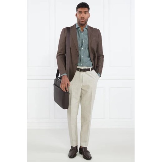 BOSS BLACK Spodnie chino H-Perin-232 | Regular Fit | z dodatkiem lnu 52 wyprzedaż Gomez Fashion Store