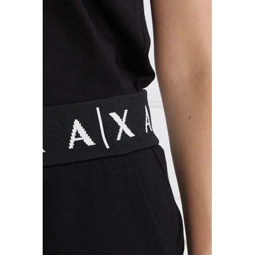 Spodnie damskie Armani Exchange z wiskozy