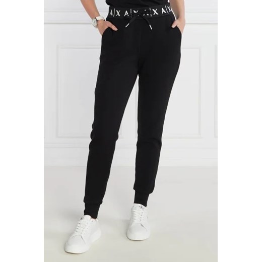 Spodnie damskie Armani Exchange z wiskozy