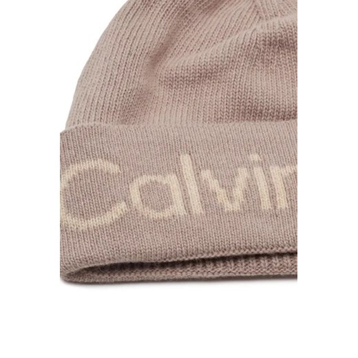Calvin Klein Czapka | z dodatkiem wełny i kaszmiru Calvin Klein Uniwersalny Gomez Fashion Store