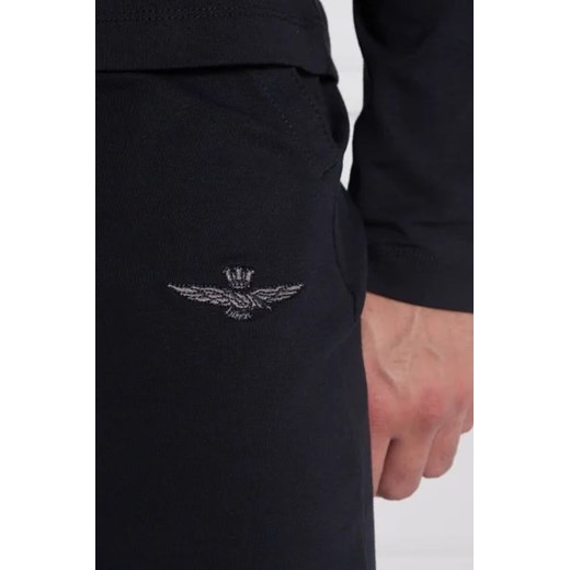 Spodnie męskie Aeronautica Militare z elastanu