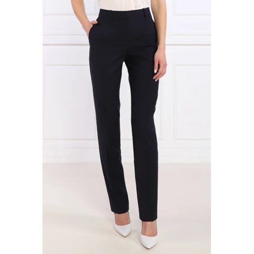 BOSS BLACK Wełniane spodnie Tameah | Slim Fit 40 okazja Gomez Fashion Store