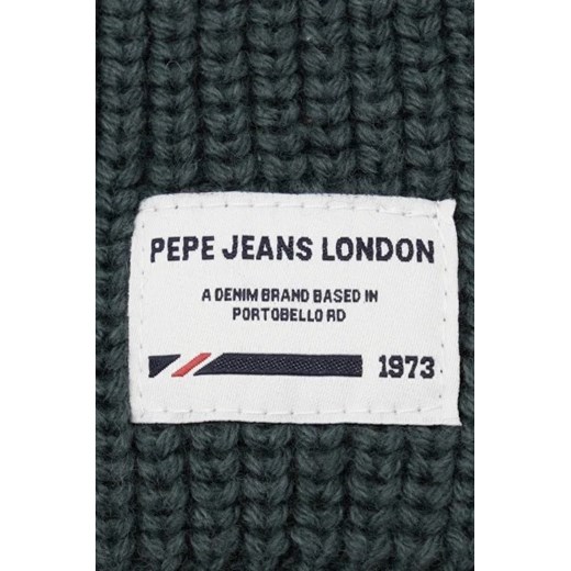 Pepe Jeans London Szal JOHNNY SCARF | z dodatkiem wełny M Gomez Fashion Store