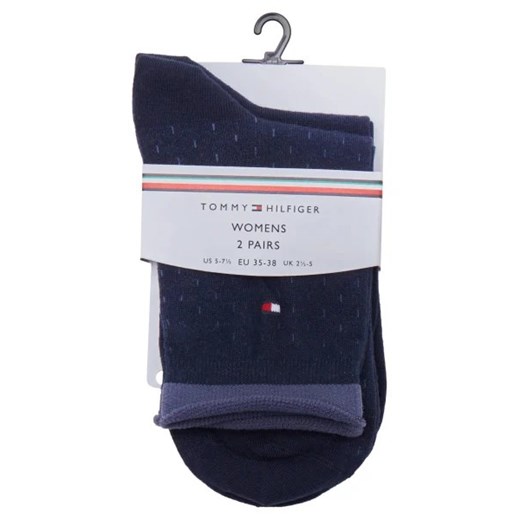 Tommy Hilfiger Skarpety 2-pack SHORT DROPPED ROLL TOP Tommy Hilfiger 35-38 wyprzedaż Gomez Fashion Store