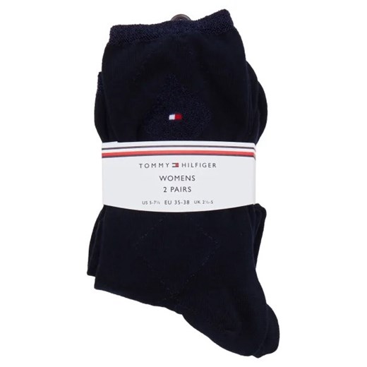 Tommy Hilfiger Skarpety 2-pack SHINY ARGYLE Tommy Hilfiger 35-38 okazja Gomez Fashion Store