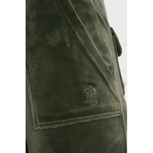 Spodnie damskie Juicy Couture zielone jesienne