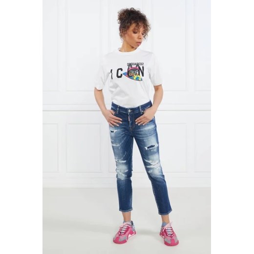 Dsquared2 Jeansy Cool Girl Crop Jeans | Regular Fit Dsquared2 40 Gomez Fashion Store