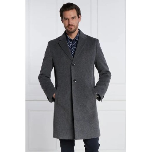 BOSS BLACK Wełniany płaszcz H-Hyde-C-224 50 okazja Gomez Fashion Store