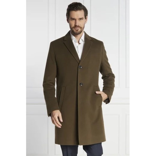 BOSS BLACK Wełniany płaszcz H-Hyde-C-224 50 okazja Gomez Fashion Store