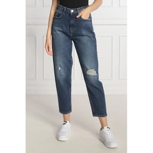 Granatowe jeansy damskie Tommy Jeans 
