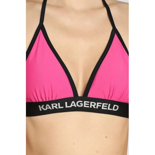 Karl Lagerfeld Góra od bikini triangle w/ logo elastic Karl Lagerfeld M Gomez Fashion Store promocyjna cena