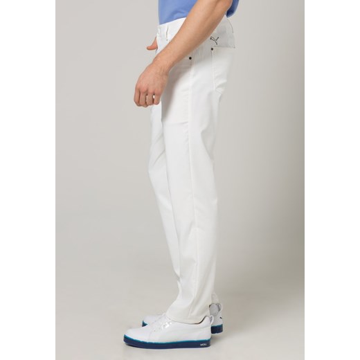 Puma Golf Spodnie materiałowe white zalando szary bawełna