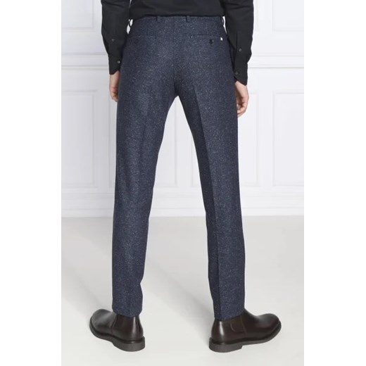 BOSS Wełniane spodnie H-Genius-224 | Slim Fit | z dodatkiem jedwabiu 50 wyprzedaż Gomez Fashion Store