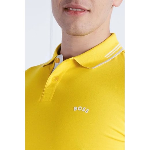 T-shirt męski BOSS HUGO żółty