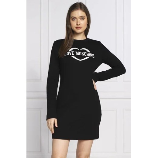 Sukienka Love Moschino bawełniana