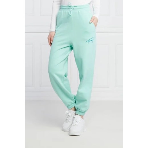 Tommy Jeans Spodnie dresowe | Relaxed fit | high waist Tommy Jeans XL okazja Gomez Fashion Store