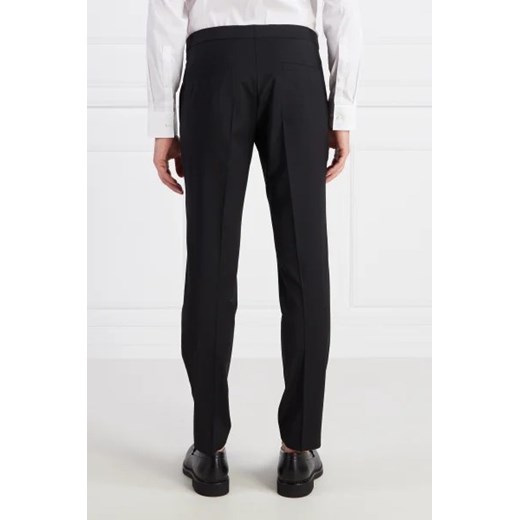 HUGO Wełniane spodnie Hesten224E1X | Extra slim fit 46 Gomez Fashion Store