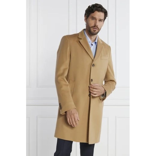BOSS Wełniany płaszcz H Hyde | z dodatkiem kaszmiru 56 promocja Gomez Fashion Store