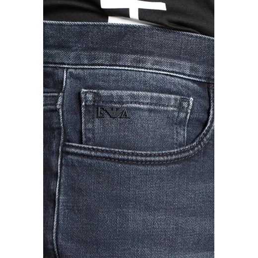 Jeansy męskie Emporio Armani z elastanu