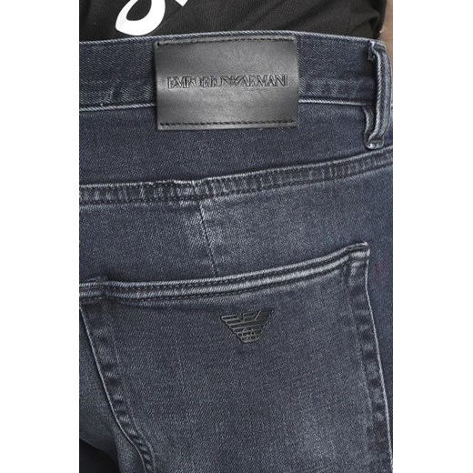 Jeansy męskie Emporio Armani z elastanu