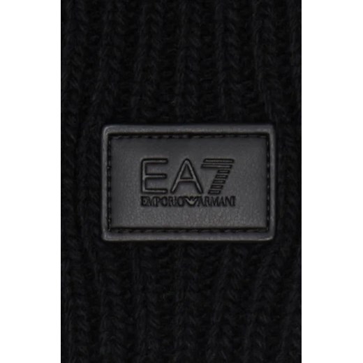 EA7 Wełniana czapka L Gomez Fashion Store