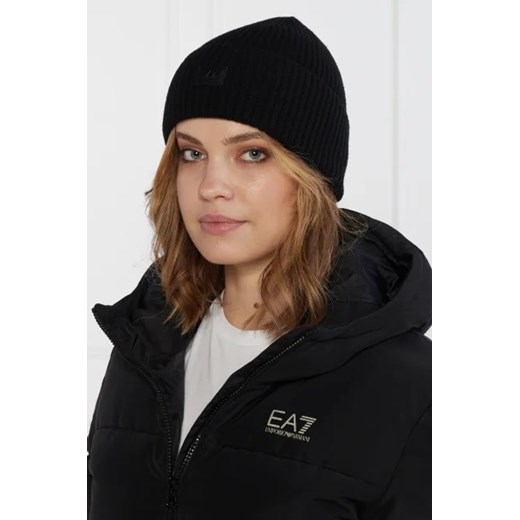 EA7 Wełniana czapka M Gomez Fashion Store