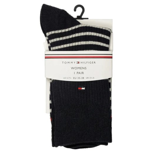 Skarpetki damskie Tommy Hilfiger w paski z poliamidu