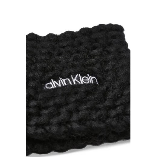 Calvin Klein Wełniana opaska MICRO WAFFLE Calvin Klein Uniwersalny Gomez Fashion Store promocja