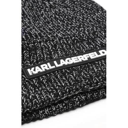 Karl Lagerfeld Czapka | z dodatkiem wełny i kaszmiru Karl Lagerfeld Uniwersalny Gomez Fashion Store okazja