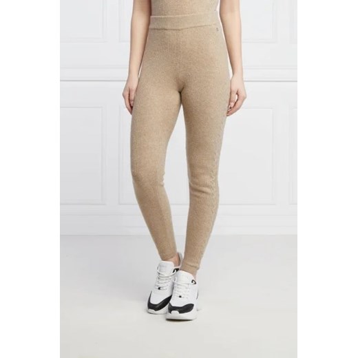 GUESS JEANS Legginsy Sweater | Slim Fit | z dodatkiem wełny L Gomez Fashion Store wyprzedaż