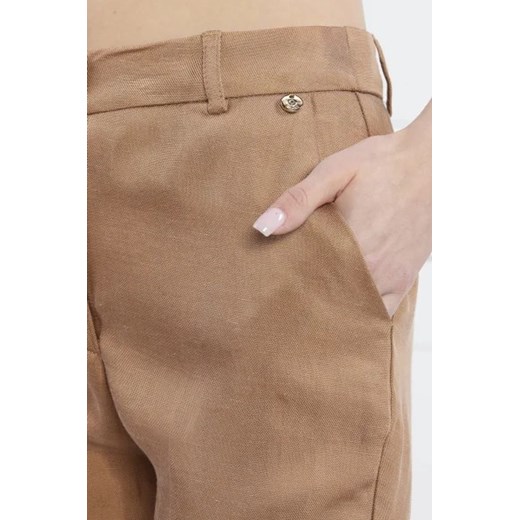 Liu Jo Spodnie | Regular Fit | z dodatkiem lnu Liu Jo 36 okazyjna cena Gomez Fashion Store