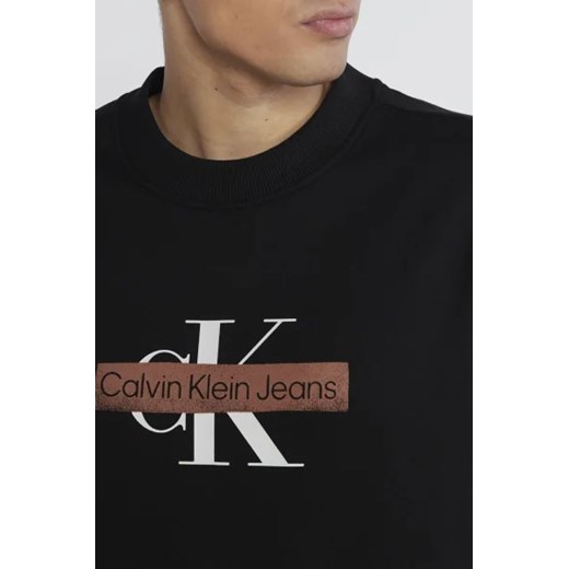 CALVIN KLEIN JEANS Bluza MONOLOGO STENCIL | Regular Fit L Gomez Fashion Store