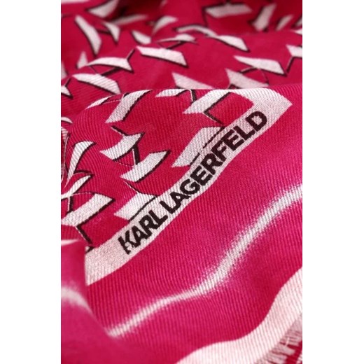 Karl Lagerfeld Szal K/MONOGRAM FRAME | z dodatkiem wełny Karl Lagerfeld Uniwersalny wyprzedaż Gomez Fashion Store