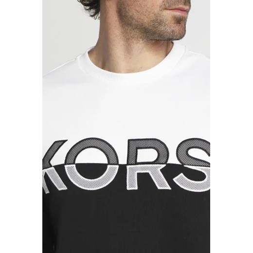 Michael Kors Bluza COLOR BLOCK MESH CREW | Regular Fit Michael Kors L wyprzedaż Gomez Fashion Store