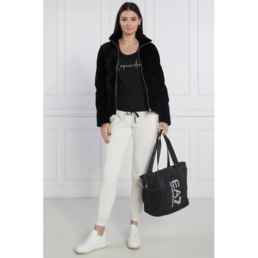 Kurtka damska Emporio Armani bez kaptura czarna krótka