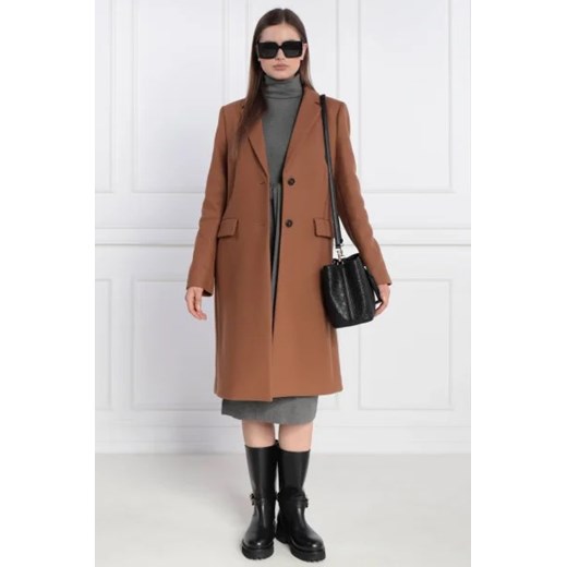 Tommy Hilfiger Wełniany płaszcz | z dodatkiem kaszmiru Tommy Hilfiger 46 wyprzedaż Gomez Fashion Store