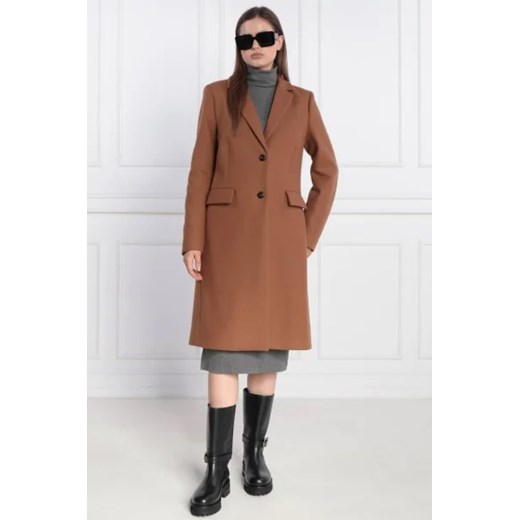 Tommy Hilfiger Wełniany płaszcz | z dodatkiem kaszmiru Tommy Hilfiger 38 wyprzedaż Gomez Fashion Store