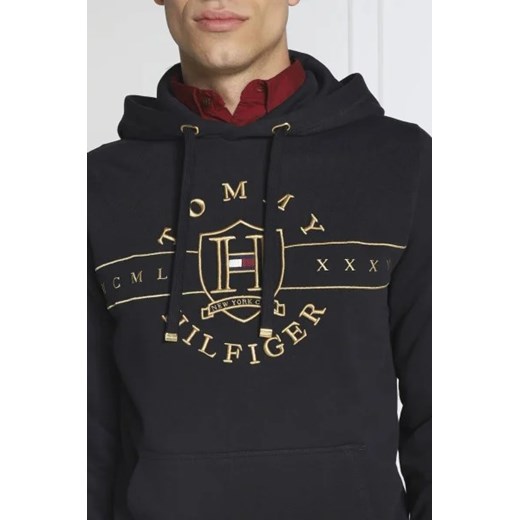 Czarna bluza męska Tommy Hilfiger w stylu młodzieżowym 