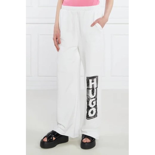 HUGO Spodnie dresowe Nasuede | Loose fit L wyprzedaż Gomez Fashion Store