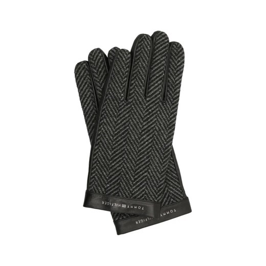 Tommy Hilfiger Skórzane rękawiczki | z dodatkiem wełny Tommy Hilfiger S/M Gomez Fashion Store promocyjna cena