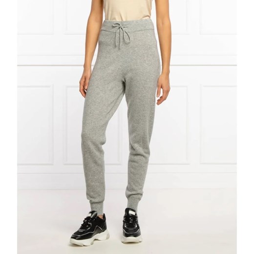 DKNY Wełniane spodnie jogger | Slim Fit | z dodatkiem kaszmiru ze sklepu Gomez Fashion Store w kategorii Spodnie damskie - zdjęcie 164319426