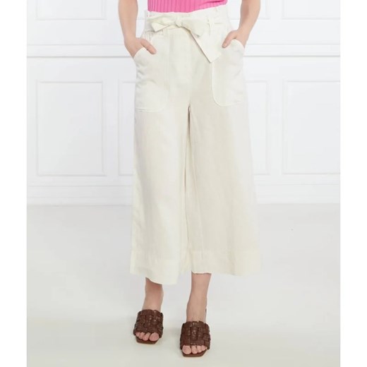 MAX&Co. Lniane spodnie FINESTRA | Straight fit ze sklepu Gomez Fashion Store w kategorii Spodnie damskie - zdjęcie 164325238
