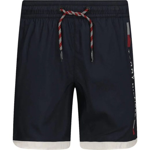 Kąpielówki chłopięce czarne Tommy Hilfiger poliestrowe