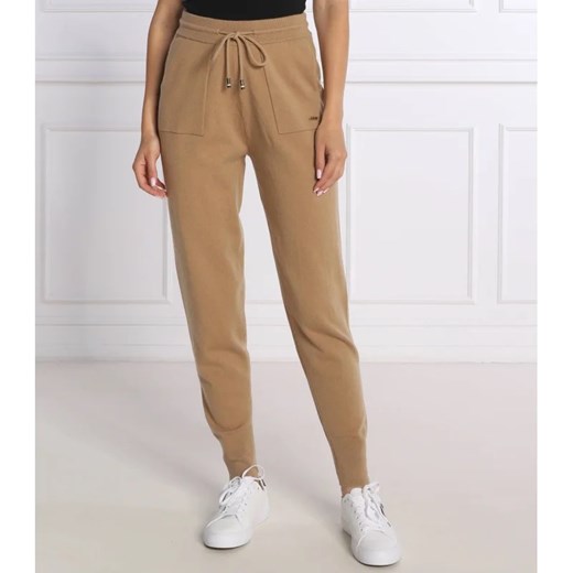BOSS Wełniane spodnie dresowe Fasolda | Regular Fit | z dodatkiem kaszmiru L wyprzedaż Gomez Fashion Store