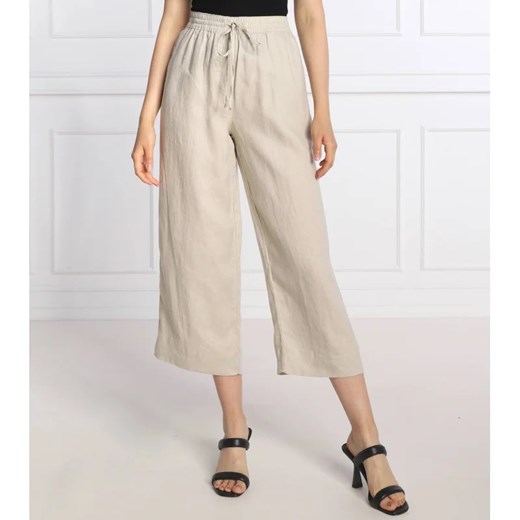 DKNY Lniane spodnie | flare fit ze sklepu Gomez Fashion Store w kategorii Spodnie damskie - zdjęcie 164326446