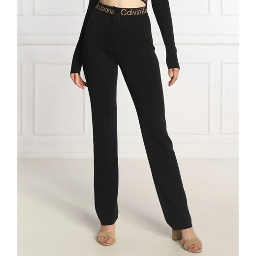 CALVIN KLEIN JEANS Spodnie dresowe | Regular Fit ze sklepu Gomez Fashion Store w kategorii Spodnie damskie - zdjęcie 164326998