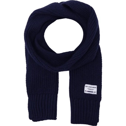 Pepe Jeans London Szal JOHNNY SCARF | z dodatkiem wełny L Gomez Fashion Store okazyjna cena