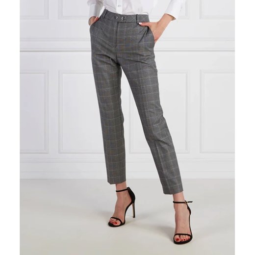 BOSS Wełniane spodnie cygaretki Tamata | Regular Fit 42 Gomez Fashion Store okazyjna cena